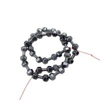 Las Perlas De Hematites Sin Magnético, Hematita no magnética, pulido, Bricolaje & diverso tamaño para la opción, Negro, Vendido por Sarta