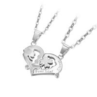 Cubic Zirconia Stainless Steel Necklace, plated, fashion jewelry & Unisex & micro pave cubic zirconia 
