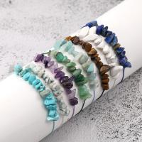 Gemstone Bracelets, Wax Cord, with Natural Stone, Adjustable & fashion jewelry & for woman 180mm Approx 7.1 Inch 