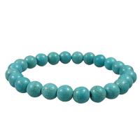 Turquoise Bracelets, fashion jewelry & elastic & Unisex Approx 7.5 Inch 