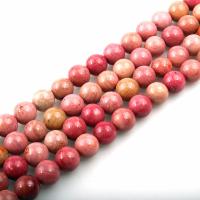 Holzmaserung Stein Perlen, Grain Stein, Modeschmuck & DIY & verschiedene Größen vorhanden, rot, verkauft von PC