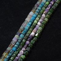 Gemischte Edelstein Perlen, Naturstein, Zylinder, poliert, facettierte, 10x4mm, verkauft von Strang