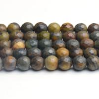 Gemischte Edelstein Perlen, Naturstein, rund, poliert, facettierte, verkauft von Strang