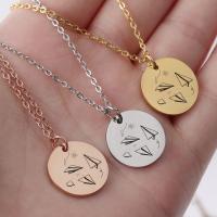 Stainless Steel Jewelry Necklace, Round, plated Approx 45 cm 
