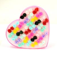 Plastic Stud Earring, fashion jewelry & for woman, mixed colors, 12mm 