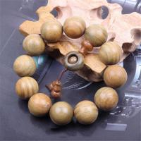 Green Sandalwood Pray Beads Bracelet, Round, polished, durable & for man, 20mm .4488 Inch 