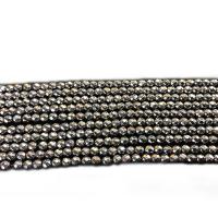 Nicht magnetische Hämatit Perlen, Non- magnetische Hämatit, rund, poliert, DIY & facettierte, schwarz, 3mm, verkauft von Strang
