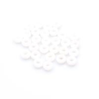 White Chalcedony Large Hole Bead, Round, polished, DIY, multi-colored, 12mm 