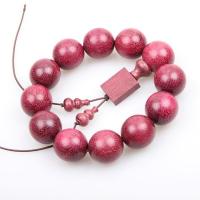 Red Sandalwood Willow Pray Beads Bracelet, Round, polished, durable & Unisex, red, 20mm .4488 Inch 