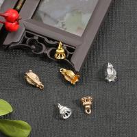 clip de bijou en alliage zinc, alliage de zinc, Placage, bijoux de mode & DIY, plus de couleurs à choisir, Vendu par PC