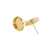 Zinc Alloy Ear Stud Component, gold color plated, DIY, gold, 12mm 