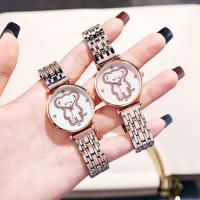 Bracelets de montre pour femmes, alliage de zinc, avec verre & acier inoxydable, plus de couleurs à choisir, 32*8mm, Vendu par PC