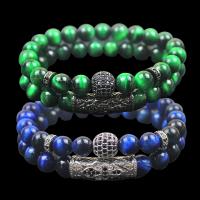Gemstone Bracelets, Natural Stone, with Zinc Alloy, fashion jewelry & DIY 155mm Approx 6.2 Inch 