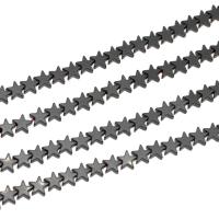 Magnetic Hematite Beads, Star, polished Approx 16 Inch 