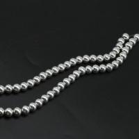 Perles hématite magnétique, Rond, poli Environ 16 pouce, Vendu par brin