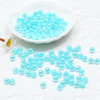 Miracle Plastic Beads, plated 6mm 