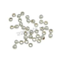 Brass Crimp Beads, Drum, plated, smooth 1.5mm 