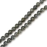 Labradorite Beads, Round, natural, DIY, black, 8mm Approx 15 Inch, Approx 