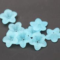 Acrylic Bead Cap, Flower, durable & DIY & frosted 18mm 