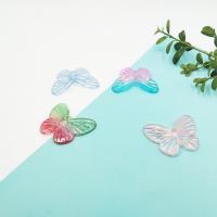 Акриловые ювелирные изделия Кулон, Акрил, бабочка, покрыт лаком, DIY, Много цветов для выбора продается PC