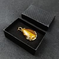 Pendentif bijoux de pierre gemme, Pierre naturelle, bijoux de mode & DIY, plus de couleurs à choisir, 30*45mm, Vendu par PC