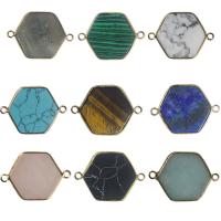 Connecteur de pierre gemme, Pierre naturelle, bijoux de mode & DIY, plus de couleurs à choisir Vendu par PC