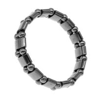 Bracelets titane magnétique, hématite magnétique, Irrégulière, poli Environ 23 cm, Vendu par brin