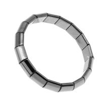 Titan magnetische Armbänder, Magnetische Hämatit, Quadrat, poliert, 11x10x5mm, Länge:ca. 23 cm, verkauft von Strang