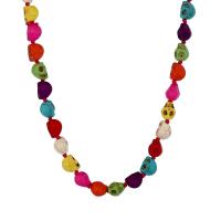 Collar de la joyería de la turquesa, Calavera, más colores para la opción, 500mm, Vendido por Sarta