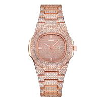 Bracelets de montre pour femmes, alliage de zinc, bijoux de mode & avec strass, plus de couleurs à choisir, 42mm,9mm,21mm,25cm, Vendu par PC