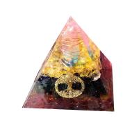 宝石装飾, 天然石, とともに 樹脂 & 亜鉛合金, ピラミッド, エポキシスティッカー 売り手 パソコン