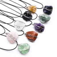 Gemstone ювелирные изделия Кулон, Природный камень, ювелирные изделия моды, Много цветов для выбора, 22*30mm, продается PC