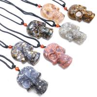 Gemstone ювелирные изделия Кулон, Природный камень, ювелирные изделия моды, Много цветов для выбора, 34*50mm, продается PC