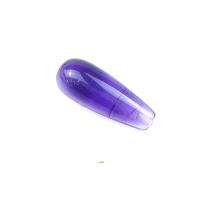Amethyst Half Hole Bead, fashion jewelry & DIY, purple, 10*25mm 
