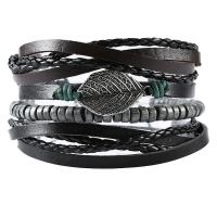 Wrap Bracelets, PU Leather, Adjustable & fashion jewelry & multilayer & Unisex, 40mm 