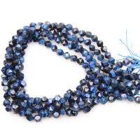 Tiger Eye Beads, polished, DIY & faceted, blue 