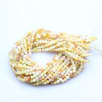 Natürliche Feuerachat Perlen, rund, poliert, DIY & verschiedene Größen vorhanden, gelb, verkauft von Strang