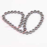 Nicht magnetische Hämatit Perlen, Non- magnetische Hämatit, rund, plattiert, DIY, schwarz, 10mm, 40PCs/Strang, verkauft von Strang