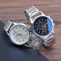 Men Wrist Watch, Zinc Alloy, with Glass & Stainless Steel, fashion jewelry & for man 