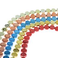 Perles hématite magnétique, hexagone, plus de couleurs à choisir Environ 16 pouce, Vendu par brin