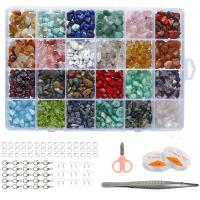 DIY Jewelry Finding Kit, Natural Gravel, with Zinc Alloy & mixed, mixed colors 