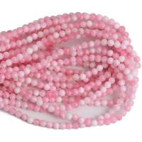 Pink Calcedony Beads, Round, polished, DIY pink 