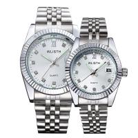 Couple Watch Bracelets, Zinc Alloy, with Glass & Stainless Steel, hardwearing & Life water resistant & Unisex 200*10mmuff0c180*9mm 