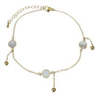 Stainless Steel Charm Bracelet, fashion jewelry & for woman, gold 1.5mm .5 Inch, 2 Inch 
