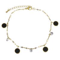 Bracelet en acier inoxydable, bijoux de mode & pour femme, Or 5mm,2mm pouce, 2 pouce, Vendu par brin