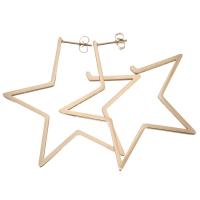 Stainless Steel Stud Earring, Star, fashion jewelry & for woman, rose gold color 