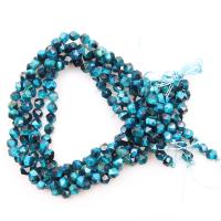 Tiger Eye Beads, polished, DIY & faceted, blue, 8mm 