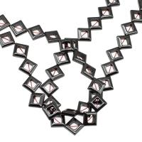 Magnetic Hematite Beads, Rhombus, polished, DIY Approx 16 Inch 