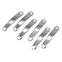 Stainless Steel Connector Bar, silver color plated Approx 
