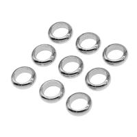 Stainless Steel Spacer Bead, silver color plated Approx 